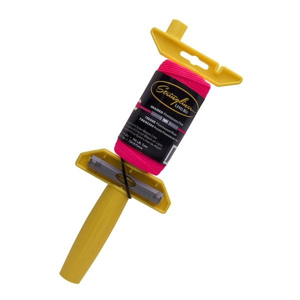 Stringliner Stringliner LevelWiz Mason's Line and Reel 250 ft. Fluorescent Pink Fine Braided Line SL24162AC - main